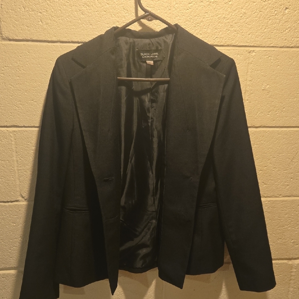 Black Women's Blazer Black Label By Evan Picone
